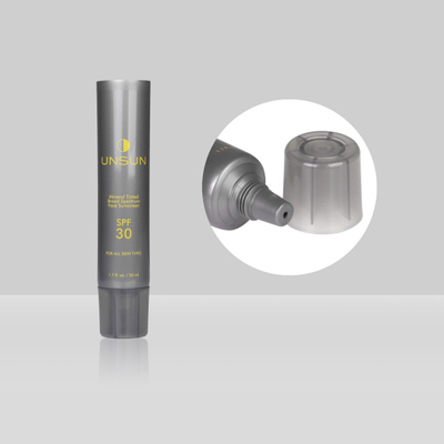 Empty Custom Plastic Cosmetic Squeeze Tubes D30mm 30-80ml Eye Cream Liquid Foundation With Nozzle