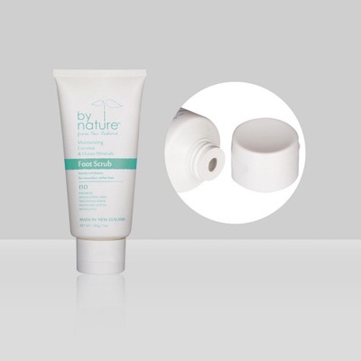 140g/5oz Boş Özel Kozmetik Tüpler D45mm Kapaklı Sıkıştırılmış Plastik Temizleme Tüpü